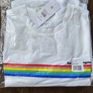 Spiritual Gangster Crop Tank Top with Rainbow